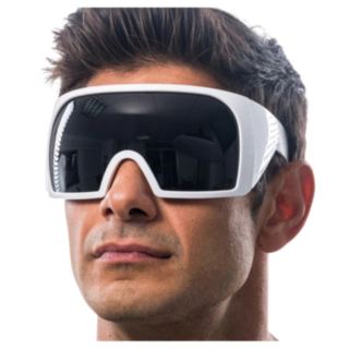 Futuristiska Space Glasögon Vit