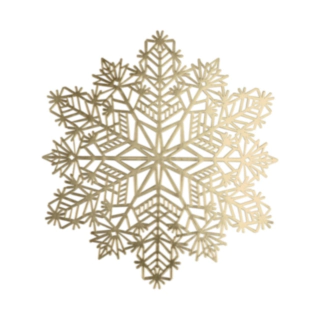 Snöflinga Bordstablett Guld