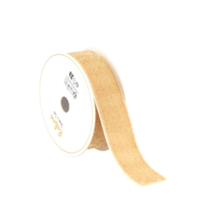 Velour Glitterband Beige