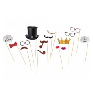 Bröllop Photobooth Selfie Props