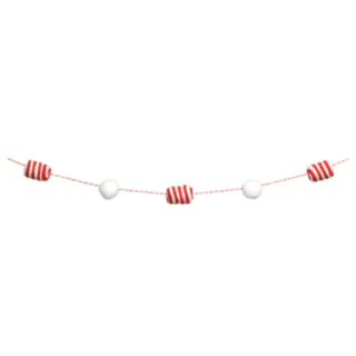 Candy Stripe Girlang Röd/Vit
