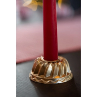 Kakform Ljusstake Guld