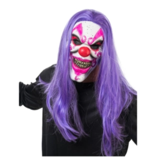 Fasansfull Clown Mask Lila