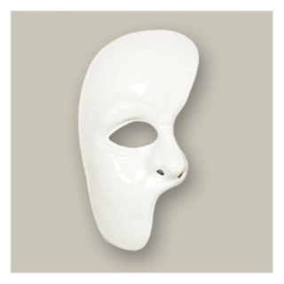 Phantom Halvmask Vit