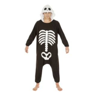 Skelett Kigurumi Onesie Maskeraddräkt