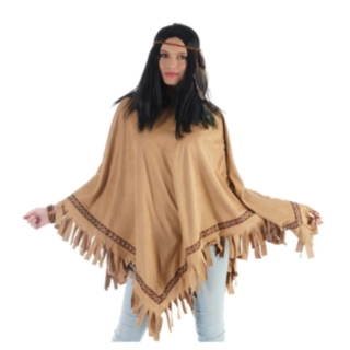 Indianponcho Brun