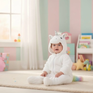 Enhörning Babydräkt