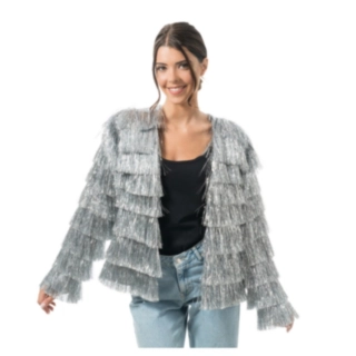 Fransig Jacka Silver