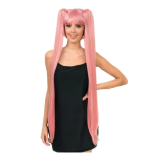 Anime Hatsune Miku Peruk Ljusrosa