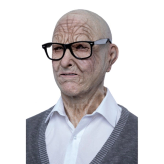Äldre Man Latexmask
