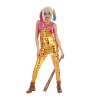 Harley Quinn Maskeraddräkt Guld