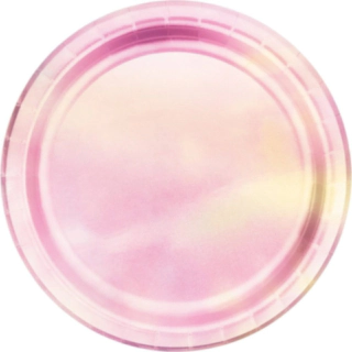 Iriserande Middagstallrikar Rosa