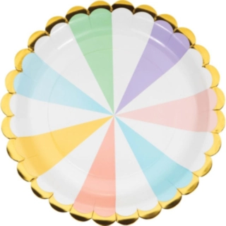 PastellMix Papptallrikar