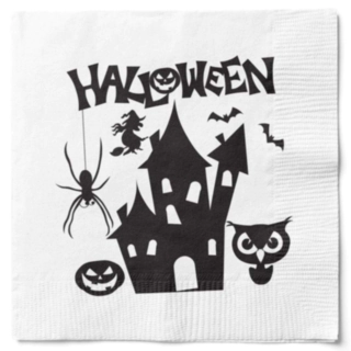 Halloween Servetter Spökhus