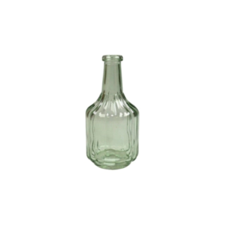 Fasetterad glasvas grön