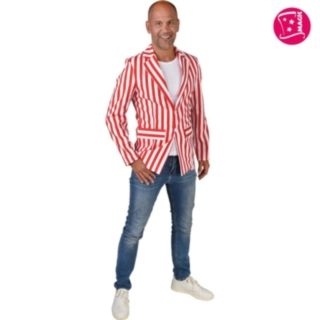 Poppins Randig Kavaj Röd/Vit