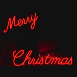 Merry Christmas Neonskylt Röd