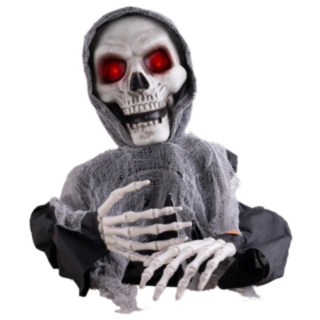 Rörlig Grim Reaper Bordsfigur Med Ljud & Ljus
