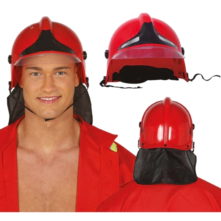 Brandmanshjälm Röd