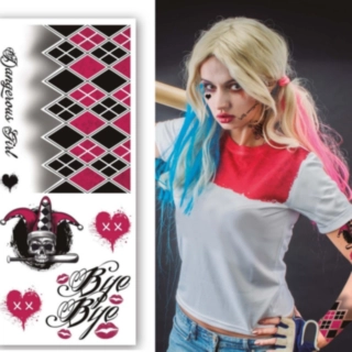Harley Quinn Falska Tatueringar