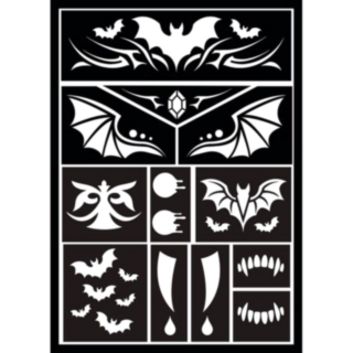 Vampyr Sminkschablon