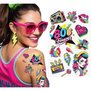 80-tal Falska Tatueringar Neon