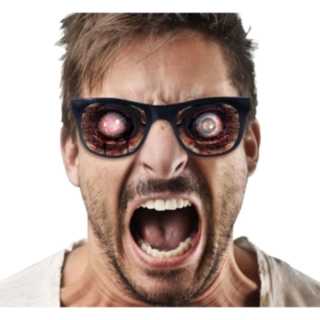 Zombieögon Glasögon