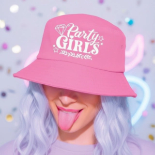 Party Girls Bucket Hat Ljusrosa