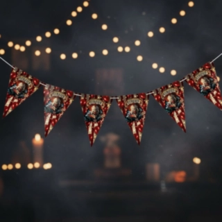 Halloween Cirkus Vimpelgirlang