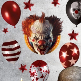 Horror Clown Väggdekoration