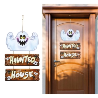 Haunted House Spöke Dörrskylt