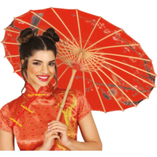 Orientaliskt Paraply Röd
