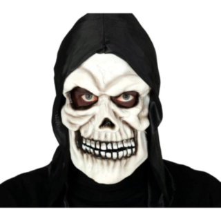 Dödskalle Mask Med Huva