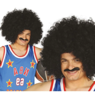 Basket Afro Peruk Svart