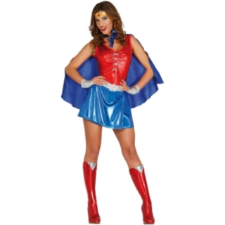 Power Woman Superhjältinna Maskeraddräkt