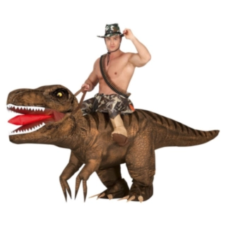 Uppblåsbar Carry Me T-Rex Maskeraddräkt