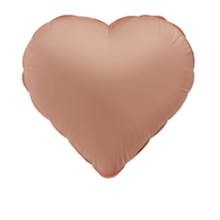 Hjärformad Folieballong Vintage Rose