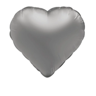 Hjärta Folieballong Silver