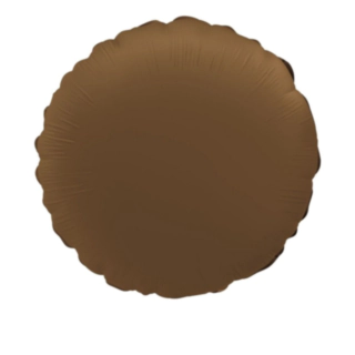 Rund Folieballong Chokladbrun