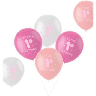Ballonger It's my 1st Birthday Rosa