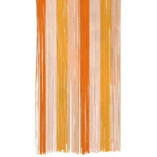 Peachy Fransdraperi Orange/Gul