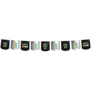 Gamer Level Up Girlang Svart/Silver