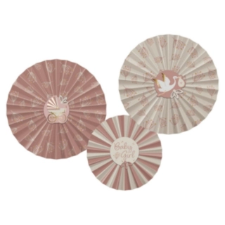 Blooming Baby Girl Pappersfjädrar Beige/Rosa