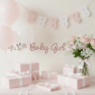 Baby Girl Girlang Ljusrosa