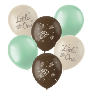 Blooming Little One Latexballonger Mint/Brun/Crème