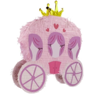 Prinsessvagn Piñata Ljusrosa