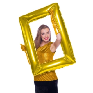 Fotoram Folieballong Guld