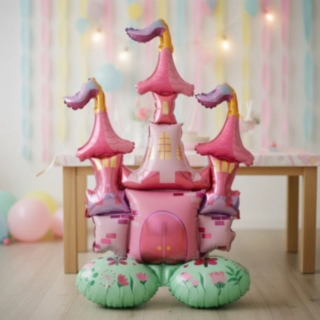 Prinsesslott Folieballong Rosa