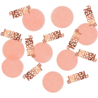 Bordskonfetti Happy Birthday Lush Blush