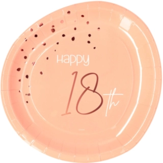 Papperstallrikar 18 År Lush Blush